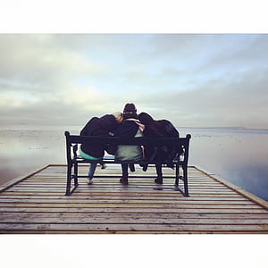 bench, love, people, water thumbnail