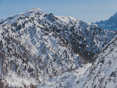 mountain covered with snow thumbnail