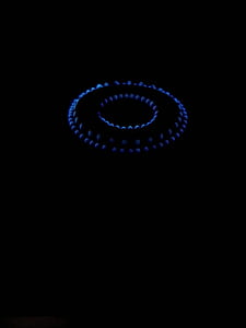 round blue gas range flame thumbnail