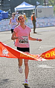 woman about to reach finish line thumbnail