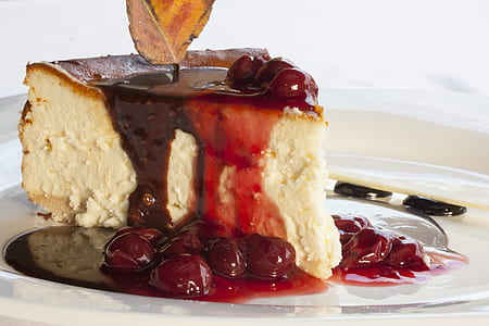 sliced cake on plate thumbnail