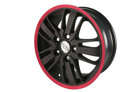 black and red automotive wheel thumbnail