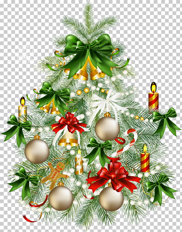 Christmas tree , Transparent Snowy Christmas Tree with, Christmas tree with ornament illustration PNG clipart