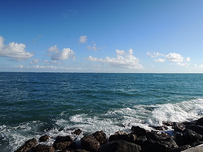 ocean under cloudy sky during daytime thumbnail