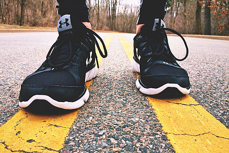 Shoes and sneakers for road jogging exercise thumbnail