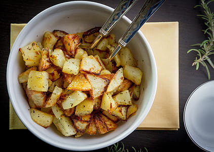fried potatoes on bowl thumbnail
