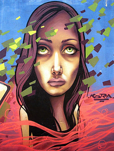 purple haired woman illustration thumbnail