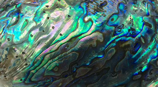 closeup photo of green and blue abstract painting thumbnail
