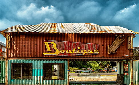 vehicles, clouds, building, vintage thumbnail