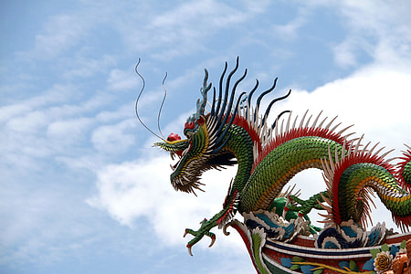 low angle photo of Asian dragon decor thumbnail