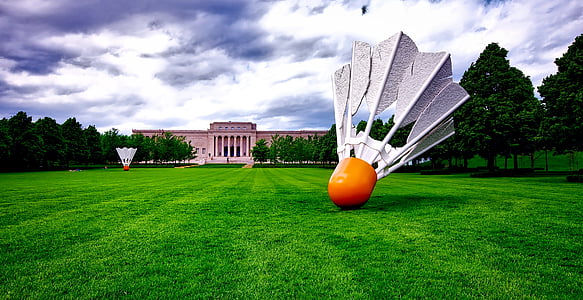 white and orange shuttlecock thumbnail