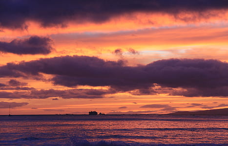 body of water during sunset thumbnail