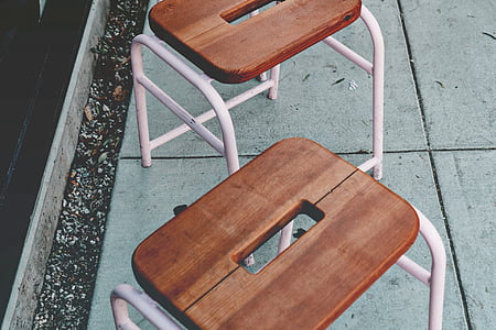 two brown stools thumbnail