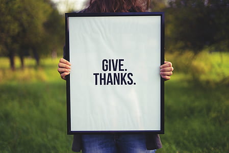 white and black give thanks wall decor thumbnail
