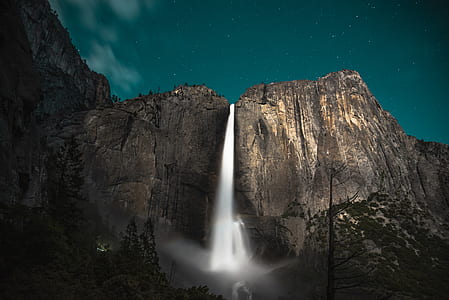 waterfalls digital wallpaper thumbnail