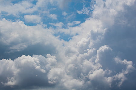 blue sky covered by white clouds thumbnail