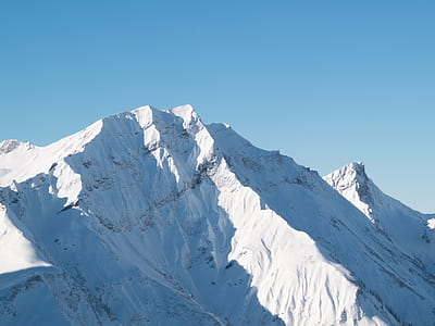 close-up photography of ice-capped mountain thumbnail