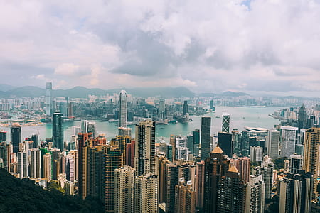 city, clouds, skyline, buildings thumbnail