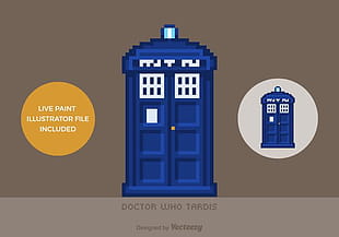Tardis Flat Vector Icons Ai Svg File Free Graphics Uihere