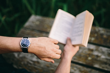 Reading book at lake thumbnail