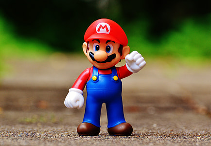 Super Mario Bros. Mario figure selective focus photography thumbnail