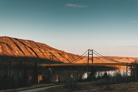 hanging bridge during daytime thumbnail