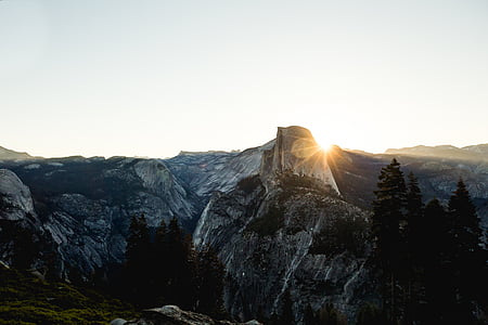 gray rock mountains at daytime thumbnail