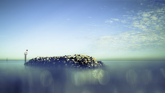 beach, blur, bokeh, close-up, clouds thumbnail