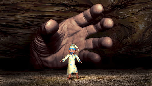 hand about to holding man illustration thumbnail