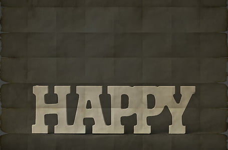happy text on gray backgroud thumbnail