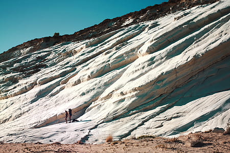 two person walker on the foot of the mountain thumbnail