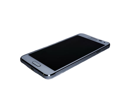 turned off white Samsung Android smartphone thumbnail