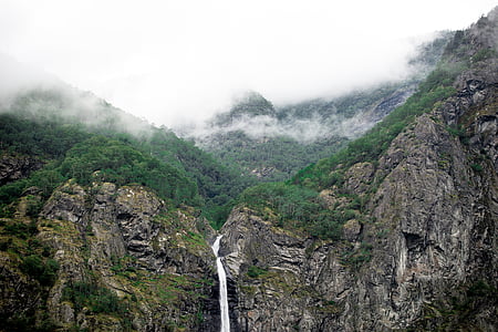 horsetail waterfall at daytime thumbnail