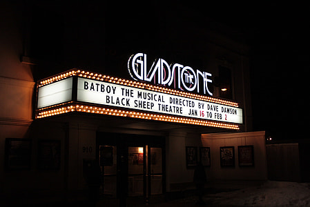 white and black light-up signage thumbnail