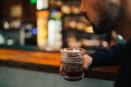 Handsome young man in a pub thumbnail