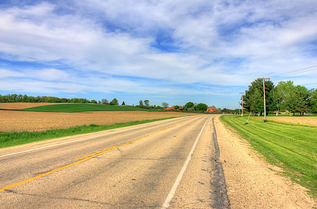 Road and Sky in Southern Wisconsin thumbnail