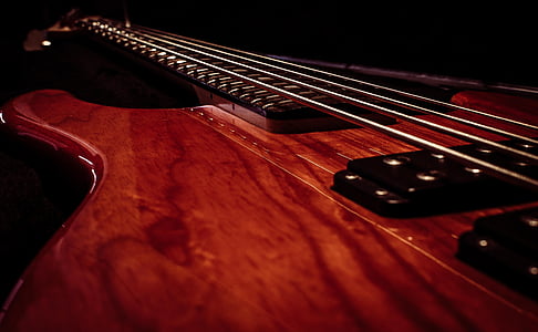 brown and black electric guitar thumbnail