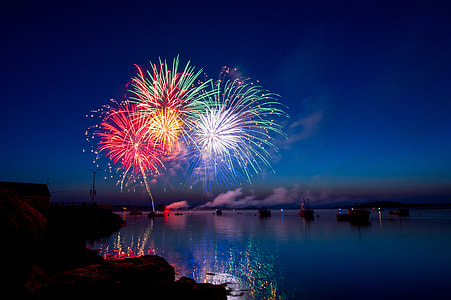 multicolored fireworks photo during nighttime thumbnail