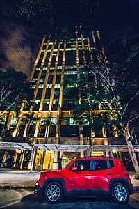road, lights, night, street thumbnail