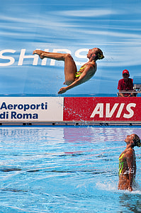 woman flip on the pool thumbnail