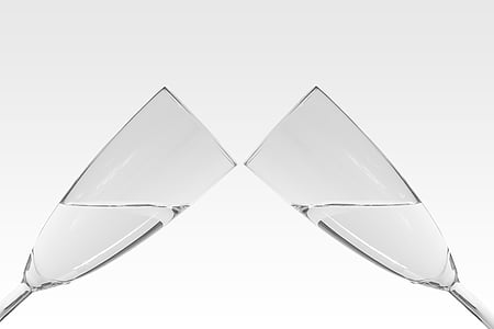closeup photo of clear tulip champagne glasses thumbnail