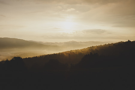 photo of mountain during golden hour thumbnail