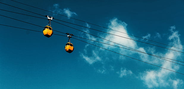 cable car, transportation, cable, sky thumbnail