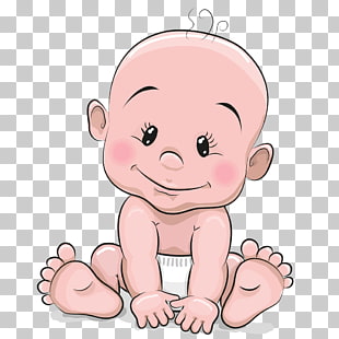 Cartoon Infant Stock photography, Cartoon cute baby, baby wearing white underwear illustration PNG clipart
