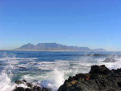 View towards Cape Town from Robben Island in South Africa thumbnail