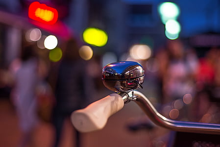 gray bicycle bell in closeup photo thumbnail