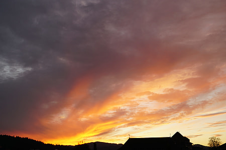 Evening Sky, Burning Clouds thumbnail