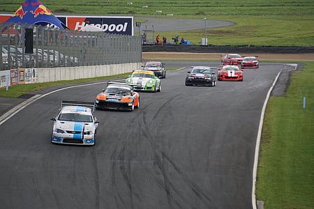 car racing on track thumbnail