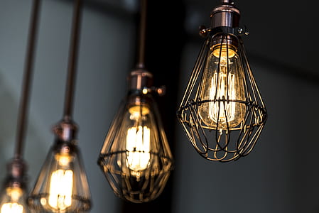closeup photo of turned-on Edison bulb thumbnail
