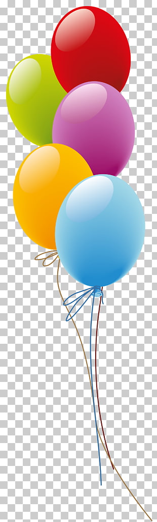 Balloon Birthday Gift Flower delivery , Balloons , blue, orange, purple, red, and green balloomns PNG clipart